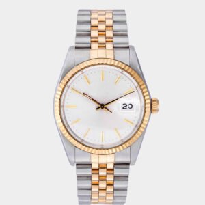 Golden frame digital bracelet watch